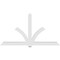 Ekena Millwork Redmond Architectural Grade PVC Gable Bracket, 108"W x 58 1/2"H x 4"D x 6"F, 13/12 Pitch GBP108X59X0406RED00 - alternate 4